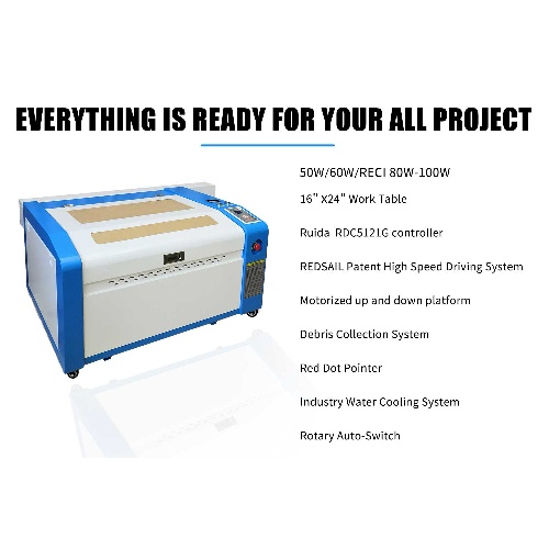 50W/60W Laser Cutter : Professional Cyclone Series Laser Engraver and Cutter M4060E — supplier technical reference