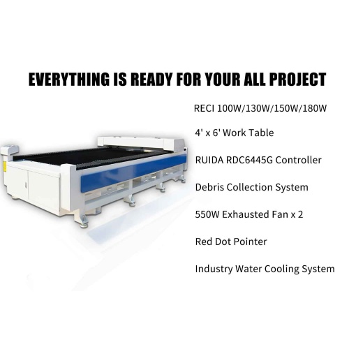 Professional Flatbed Laser Cutting Machine CM1318 — supplier technical reference