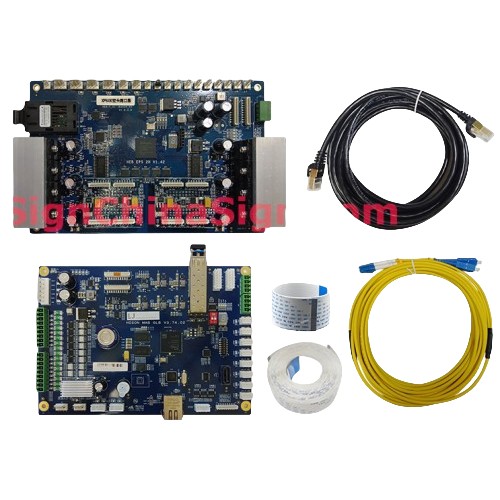Hoson XP600 boards kit with cable work for 4 pieces XP600 Flatbed Version — product reference
